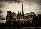 A gloomy rendition of the Notre Dame cathedral. (Paris, France 2008)