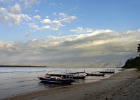 Lombok can bee seen in the background, under the heavy clouds. (Gili Islands, Indonesia 2010) [Shot with: compact cam]